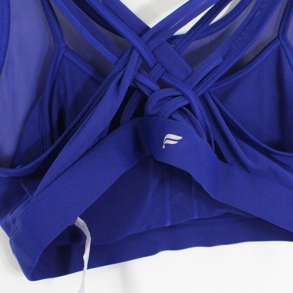 Fabletics Faye High Impact Sports Bra Women's Large Admiral Navy Blue Crossback - Picture 3 of 4